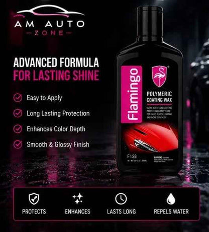 Flamingo Polymeric Coating Wax – Long Lasting Shine & Paint Protection (300ml)