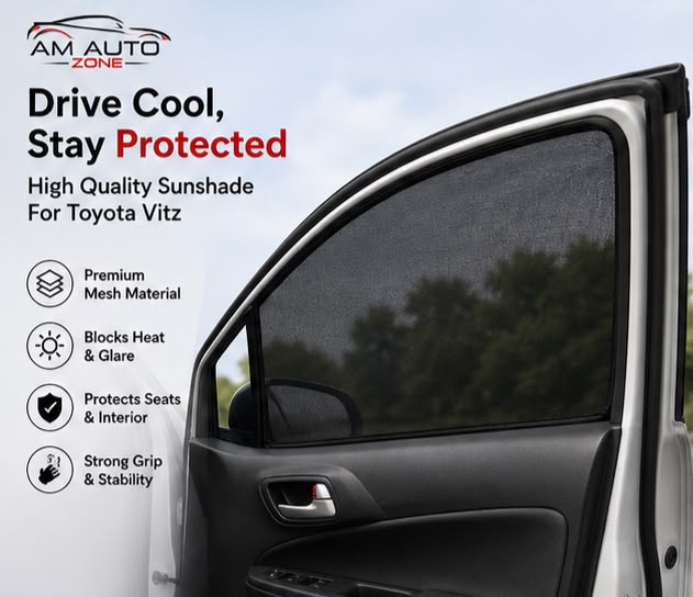 Toyota Vitz Side Sun Shades 2010 2011 2012 2013 2014 | Set of 4
