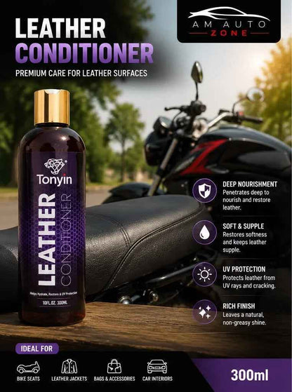 Tonyin Leather Conditioner 300ml – Premium Leather Cleaner, Conditioner & UV Protection