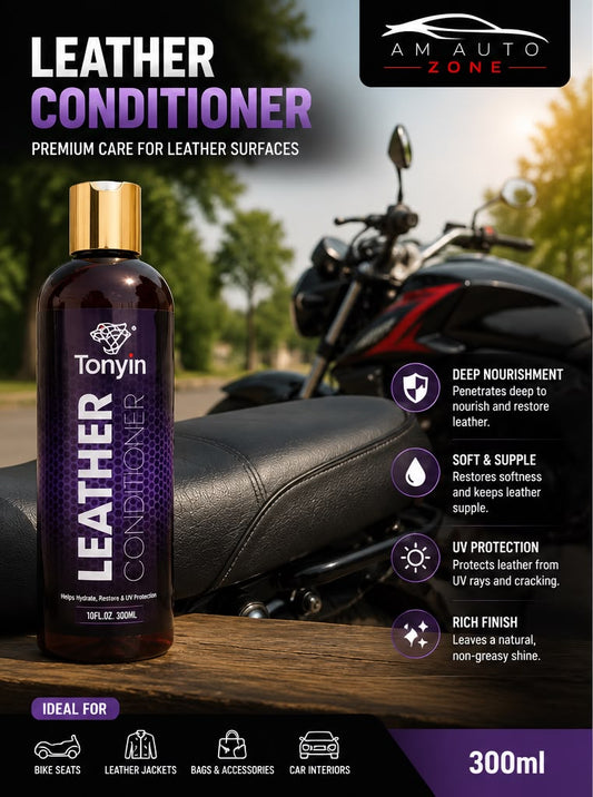 Tonyin Leather Conditioner 300ml – Premium Leather Cleaner, Conditioner & UV Protection