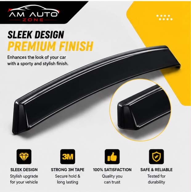Premium Air Press Sun Visor for Honda BR-V 2016-2025 | Maximus TXR 4PCS Without Chrome | Rain & Wind Deflector | AM Auto Zone