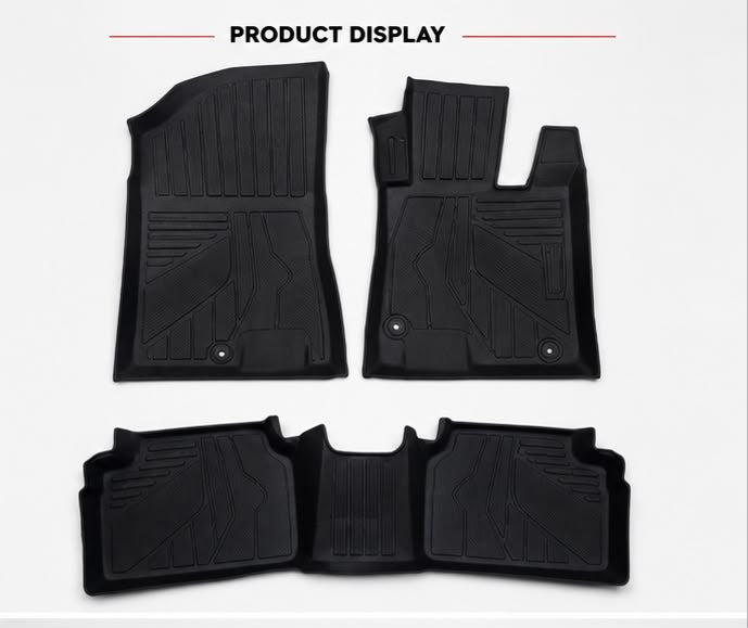 Hyundai Sonata TPE Floor Mats | Premium 3D Custom Fit All Weather Car Floor Liners | Hyundai Sonata 2020, 2021, 2022, 2023, 2024 & 2025 | AM Auto Zone