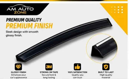 Air Press Sun Visor Without Chrome for Toyota Prius Maximus NB 2009 2010 2011 2012 2013 2014 2015 | 4 PCS Rain Guard Window Deflector