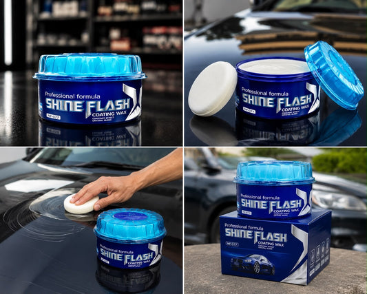 Professional Shine Flash Coating Wax – Crystal Gloss Car Paint Protection | Deep Shine & Water Repellent