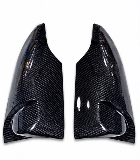 Batman Style Carbon Fiber Side Mirror Covers for Toyota Yaris 2019, 2020, 2021, 2022, 2023 & 2024 | Premium ABS Mirror Caps | AM Auto Zone