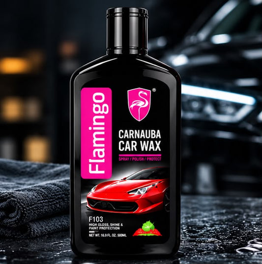 Flamingo Car Care Kit | Car Wax, Dashboard Polish & Wash Wax Combo