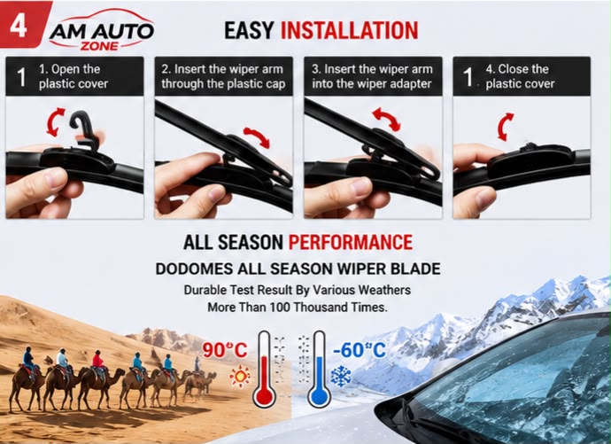 Suzuki Cultus Wiper Blades 2007 2008 2009 2010 2011 2012 2013 2014 2015 2016 2017