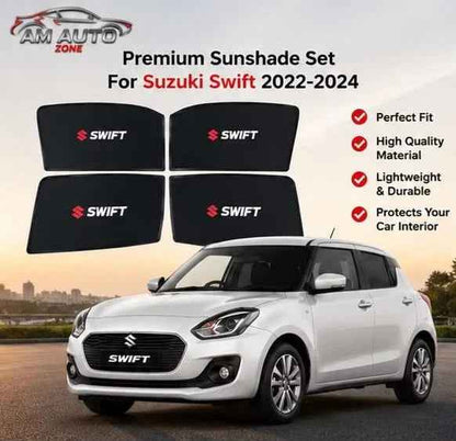 Suzuki Swift Side Sun Shades 2022 2023 2024 | Set of 4