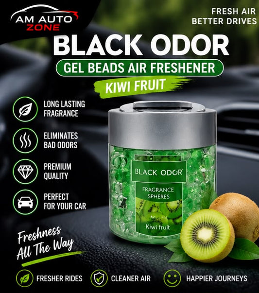 Black Odor Gel Beads Air Freshener – Kiwi Fruit Fragrance