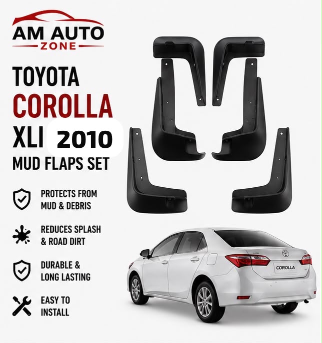 Toyota Corolla Mud Flaps Set 2010 | Front & Rear Splash Guards