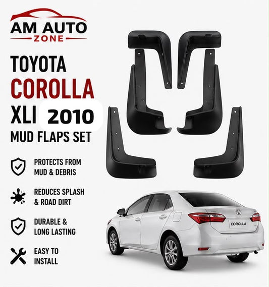 Toyota Corolla Mud Flaps Set 2010 | Front & Rear Splash Guards