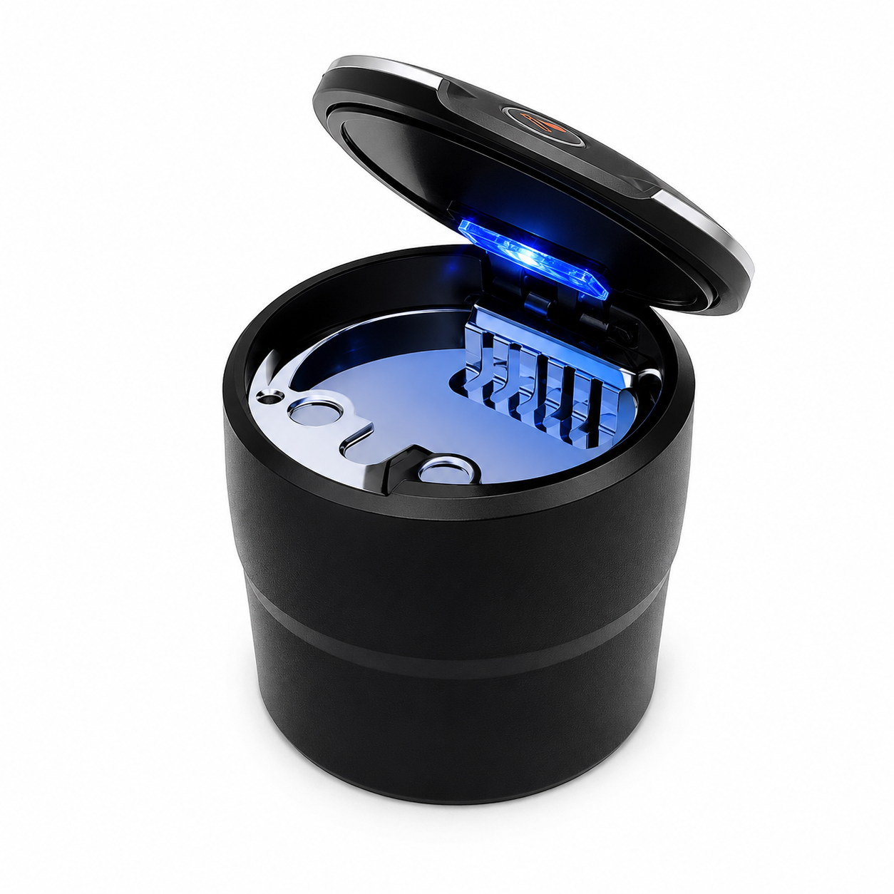 Premium LED Car Ashtray – Smokeless | Universal Cup Holder Fit | Blue LED Light