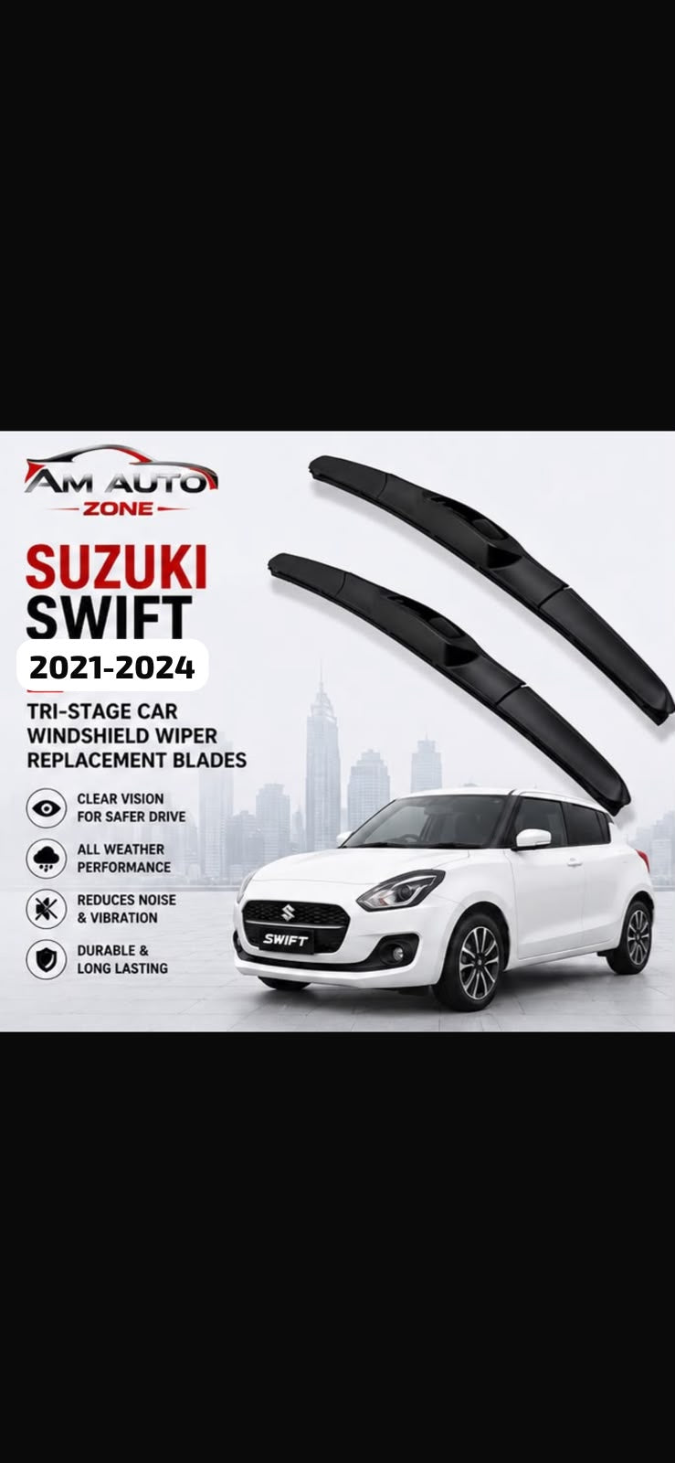Suzuki Swift Wiper Blades 2021 2022 2023 2024