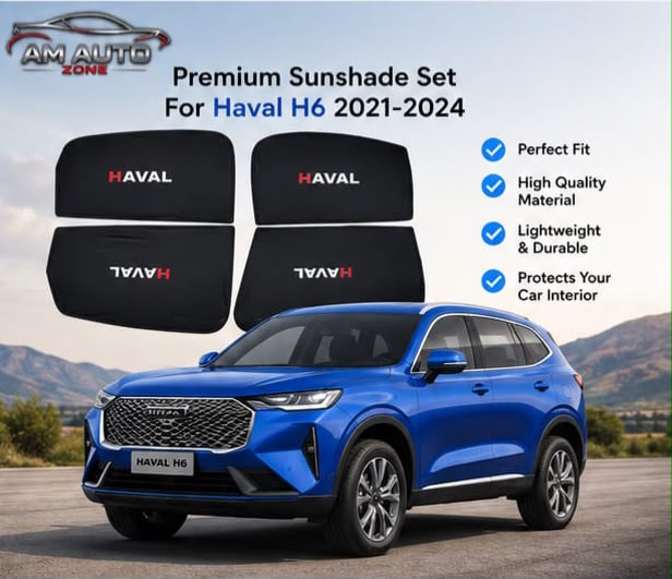 HAVAL H6 Side HAVAL sun Shades 2021 2022 2023 2024 | Premium Foldable & Flexible | Set of 4