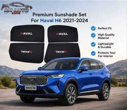 HAVAL H6 Side HAVAL sun Shades 2021 2022 2023 2024 | Premium Foldable & Flexible | Set of 4