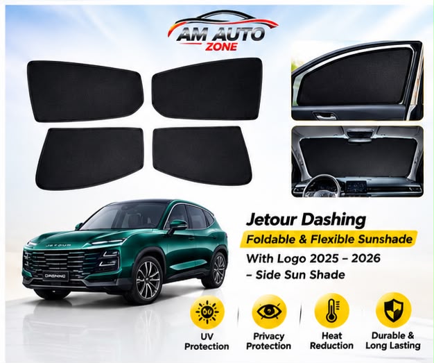 Jetour Dashing Side Sun Shades 2025 2026 | Foldable Window Sunshade (4 PCS)