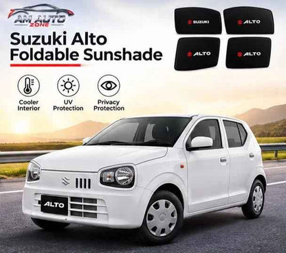 Suzuki Alto Side Sunshade 2018, 2019, 2020, 2021, 2022, 2023, 2024, 2025, 2026 | Foldable Car Window Sunshade