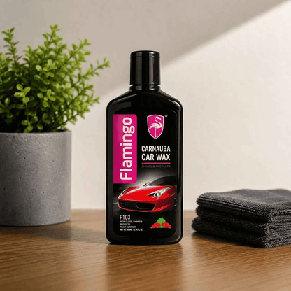 Flamingo Carnauba Car Wax 300ml – Premium High Gloss Car Polish & Paint Protection