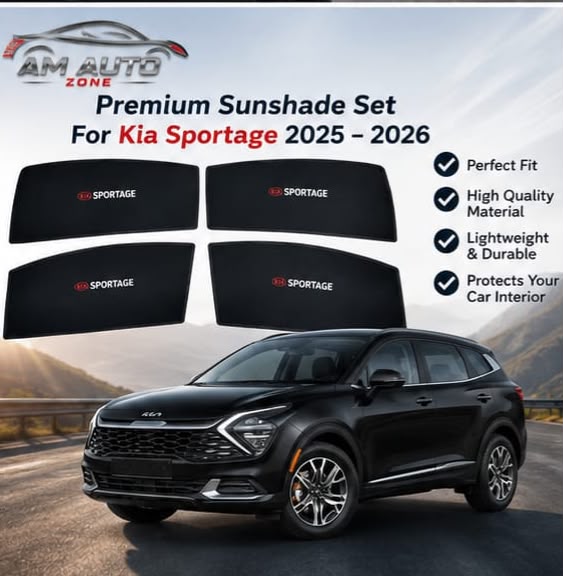 Kia Sportage Side Sun Shades 2025 2026 | Premium Foldable & Flexible | Set of 4
