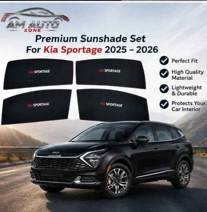 Kia Sportage Side Sun Shades 2025 2026 | Premium Foldable & Flexible | Set of 4