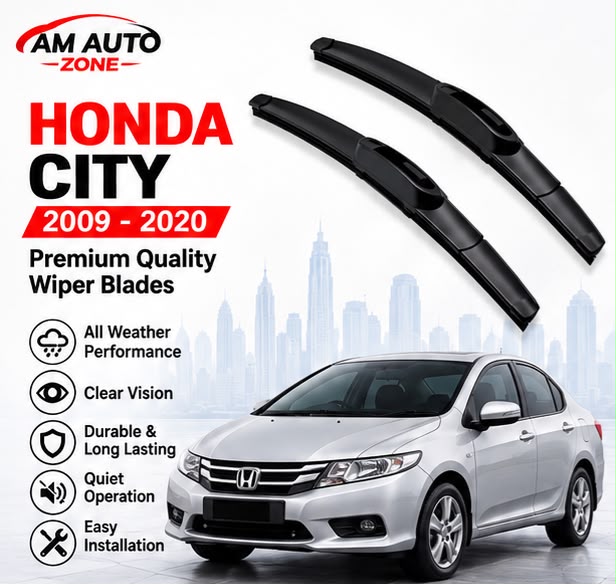 Honda City Wiper Blades 2009 2010 2011 2012 2013 2014 2015 2016 2017 2018 2019 2020