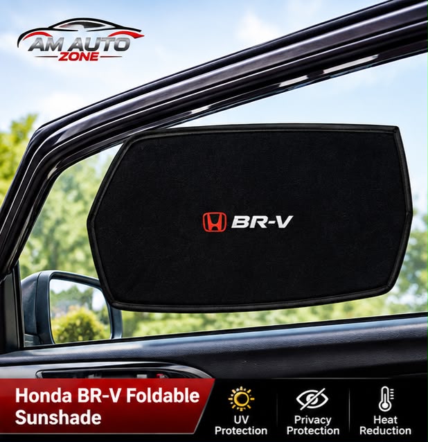 Honda BR-V Side Sun Shades 2017 2018 2019 2020 2021 2022 2023 2024 2025 | Foldable Window Sunshade (4 PCS)