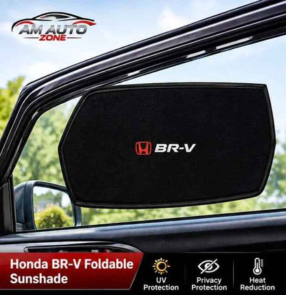 Honda BR-V Side Sun Shades 2017 2018 2019 2020 2021 2022 2023 2024 2025 | Foldable Window Sunshade (4 PCS)