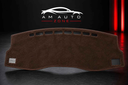 Brown Dashboard Mat for Toyota Corolla 2009, 2010, 2011, 2012, 2013 & 2014 | Premium Suede Non-Slip Dashboard Cover | Heat Resistant Anti-Glare Dash Mat | AM Auto Zone