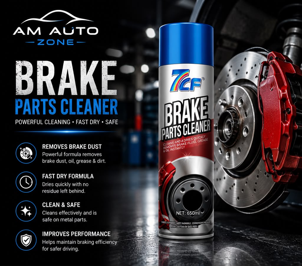 7CF Brake Parts Cleaner Spray 650ml | Fast Dry Brake & Parts Degreaser