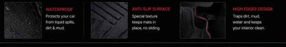 Hyundai Tucson 2020–2021-2022-2023-2024-2025 Premium TPE Floor Mats | Waterproof All Weather Custom Fit Car Floor Liners