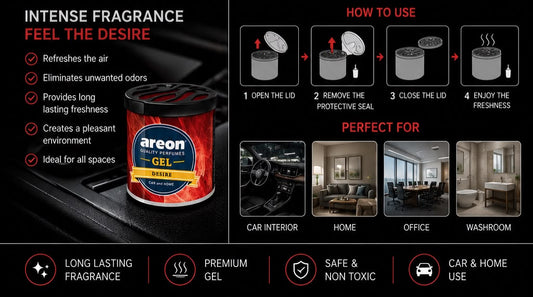 Areon Gel Desire Air Freshener – Premium Long Lasting Car & Home Fragrance Gel