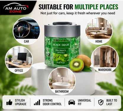 Black Odor Gel Beads Air Freshener – Kiwi Fruit Fragrance