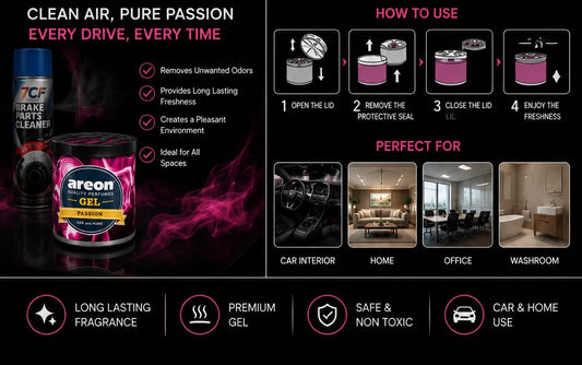 Areon Gel Passion Air Freshener – Premium Long Lasting Car & Home Fragrance Gel