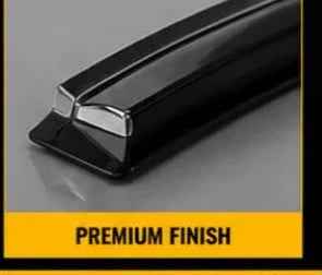 Premium Air Press Sun Visor with Chrome 6PCS for Hyundai Elantra Hybrid 2024 2025 2026 | Smoke Window Rain Wind Deflectors