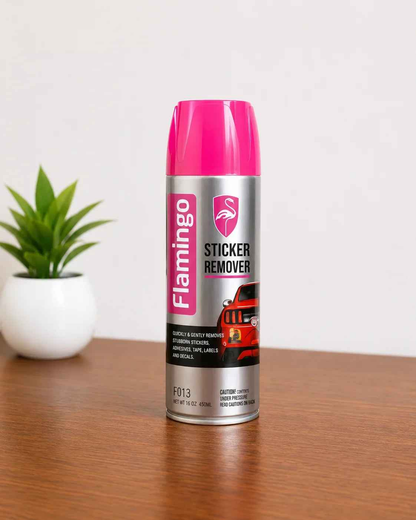 Flamingo Sticker Remover Spray 450ml – Removes Adhesive, Glue & Sticker Residue