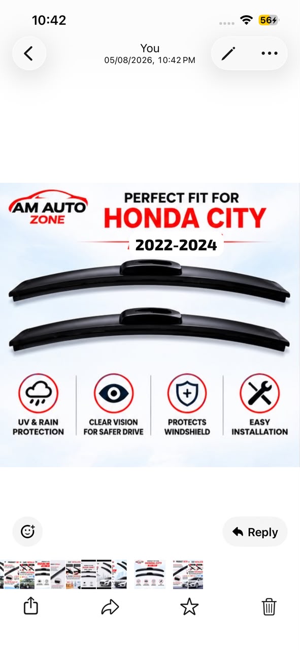 Honda City Wiper Blades 2022 2023 2024