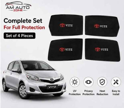 Toyota Vitz Side Sun Shades 2010 2011 2012 2013 2014 | Set of 4