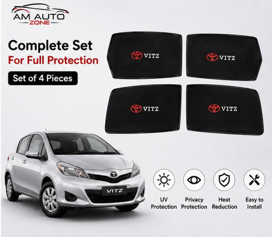 Toyota Vitz Side Sun Shades 2010 2011 2012 2013 2014 | Set of 4