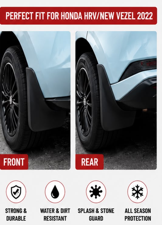 Honda HR-V New Vezel Mud Flaps Set 2022 | Front & Rear Splash Guards