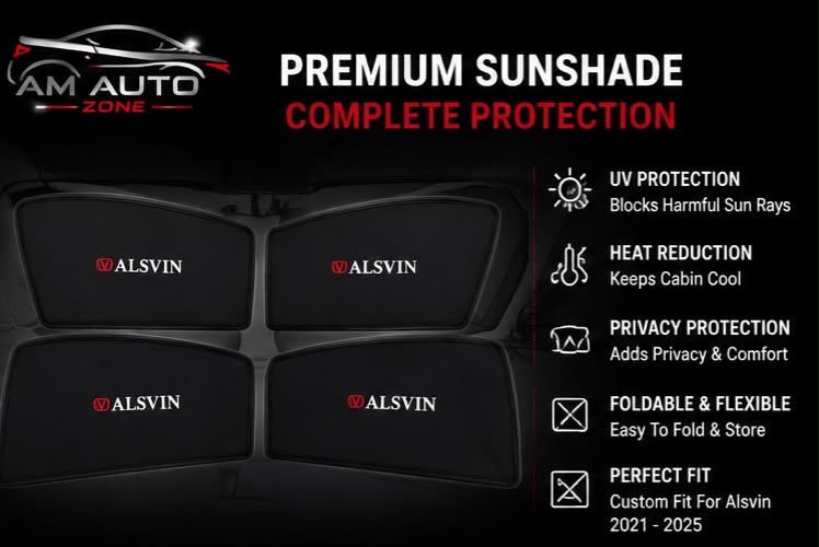 Changan Alsvin Side Sunshade | 2021, 2022, 2023, 2024, 2025 | 4 PCS