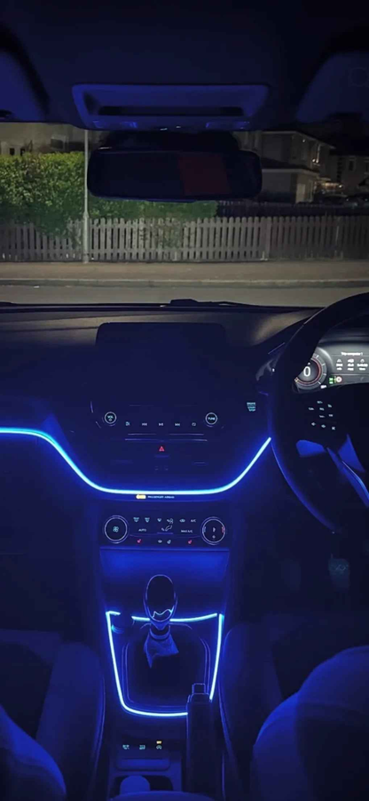 AM Auto Zone RGB LED Interior Ambient Lighting Kit 12V – 5 in 1 App & Remote Control