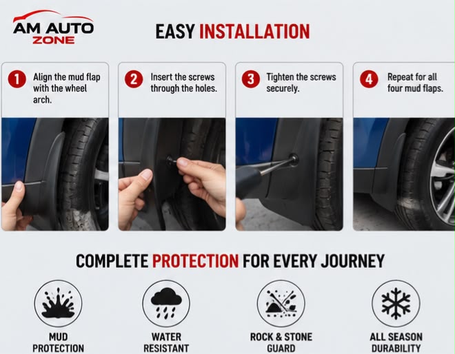MG HS Mud Flaps 2020 2021 2022 | Splash Guards