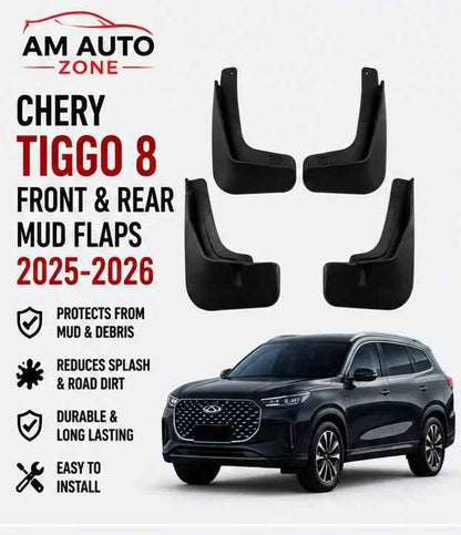 Chery Tiggo 8 Mud Flaps Set 2025 2026 | Front & Rear Splash Guards