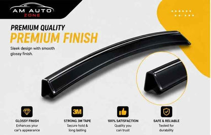KIA Sportage Maximus TXR Air Press Sun Visor with Chrome 4PCS | Window Wind Deflectors | AM Auto Zone