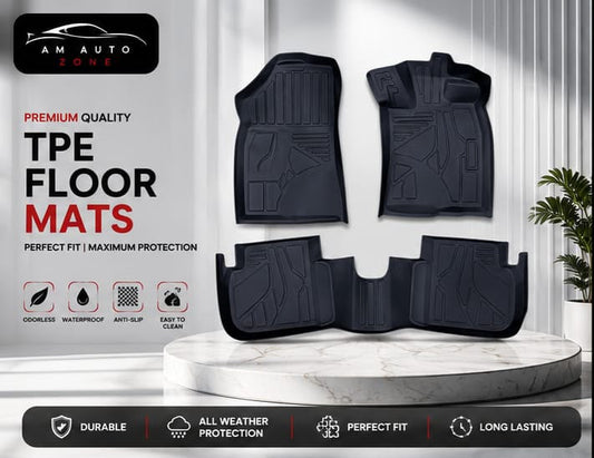 Premium TPE Floor Mats for Honda Civic 2022 2023 2024 2025 | Waterproof Anti-Slip Car Floor Liners