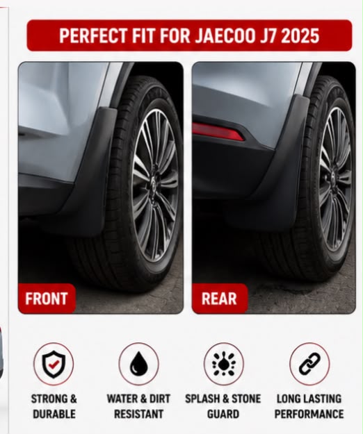 Jaecoo J7 Mud Flaps 2025 | Front & Rear Splash Guards