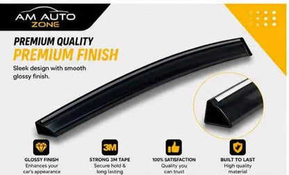 Toyota Prius Maximus NB 2009, 2010, 2011, 2012, 2013, 2014, 2015 Air Press Sun Visor | Without Chrome | 4 PCS | Rain & Wind Deflector