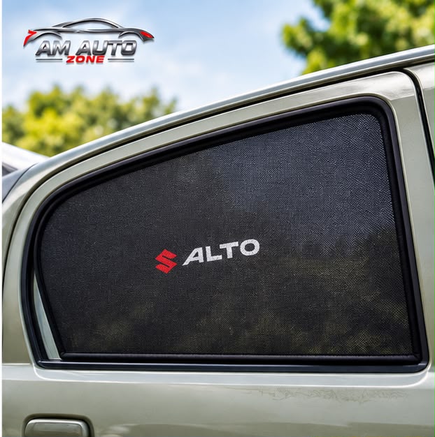 Suzuki Alto Old Japanese 1000cc Side Sunshade 2000, 2001, 2002, 2003, 2004, 2005, 2006, 2007, 2008, 2009, 2010, 2011, 2012 | Foldable Car Window Sunshade