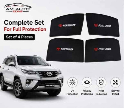 Toyota Fortuner Side Sun Shades 2016 2017 2018 2019 2020 2021 | Set of 4