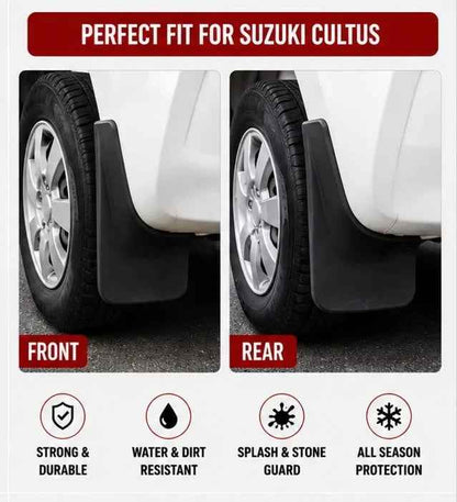 Suzuki Cultus Mud Flaps Set | Front & Rear Splash Guards